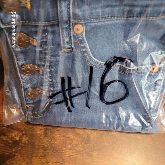 Madewell Jeans Size 28 Skinny 10" High Rise Tummy Control Medium Wash Denim - Picture 12 of 12